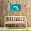 Orchidee - Bloemen - Plant - Wit - Paars Tuinposter op houten frame 2 cm dik klein -sfeer4