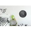 Beton - Zwart - Scheur Wandcirkel aluminium klein -kinderkamer