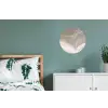 Golvende lijnen - Luchtstromen - Harmonieus Wandcirkel aluminium klein -slaapkamer