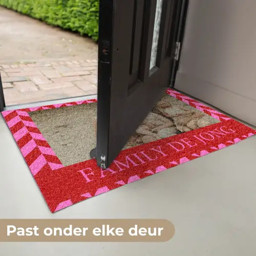 Familie - In - Patroon - Geometrisch- Foto Deurmat klein -USP_NL
