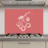 Lijnillustratie - Kersen - Tak - Wit keuken achterwand spatscherm klein -3d_website