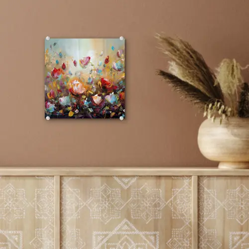 Bloemen - Kunst - Natuur - Olieverf plexiglas 5mm klein -sfeer5