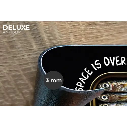 Sardines - Tekst - Vis - Blik Placemat vinyl groot -closeup