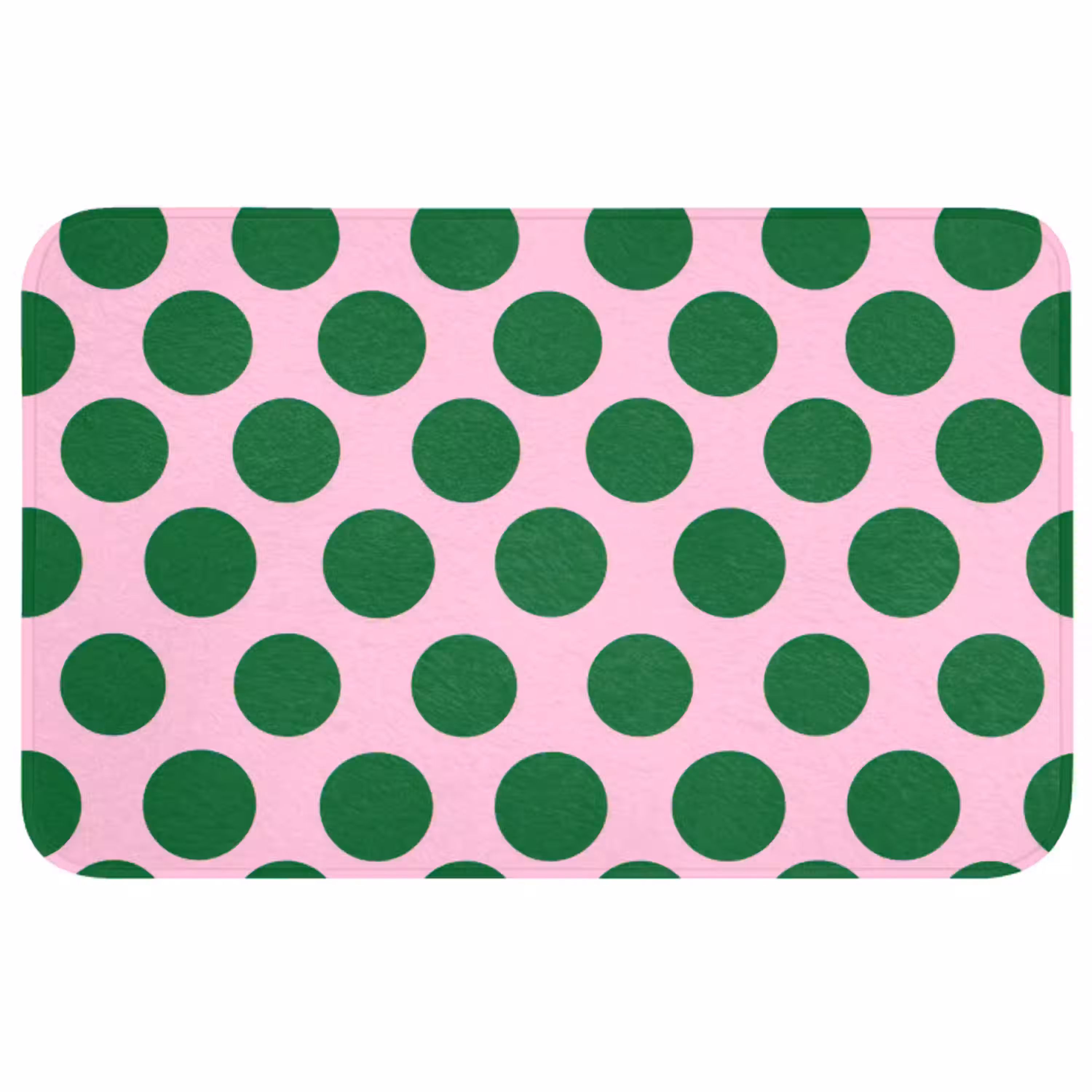 Polkadots - Patroon - Groen Badmat middel 997 -3d