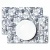 Aap - Jungle - Blauw Placemat vinyl groot 368 -zzsfeer2_Kitchenyeah-website