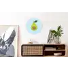 Avocado - Illustratie - Groene - Vrucht Wandcirkel aluminium klein -kantoor