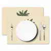 Aardbei - Minimalistisch - Rood - Fruit Placemat vinyl groot -zzsfeer2_Kitchenyeah-website