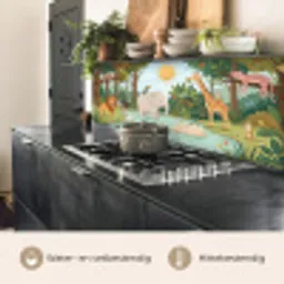 Jungle - Oase - Dieren - Kleurrijk keuken achterwand 2 middel -usp_NL