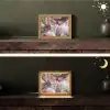 Marmer - Rood - Paars - Goud Light Box met kabel (Tafellamp) klein -sfeer3