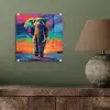 Olifant - Kleurrijk - Lucht - Abstract plexiglas 5mm klein -sfeer3