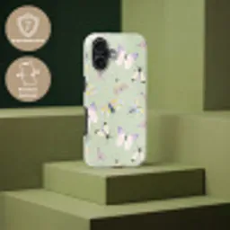 Vlinders - Insecten - Groen - Kleurrijk Toughcase MagSafe Apple iPhone 17 klein -USP_PrintM_NL