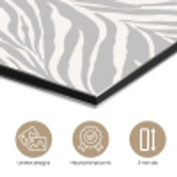 Zebra - Motief - Grijs aluminium wit klein 46 -closeup_NL