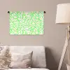 Groen - Lijnen - Abstract - Neon Wandkleed katoen klein 269 -sfeer4