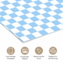 Schaakbord - Klassiek - Blauw poster papier klein 62 -tcloseup_DE
