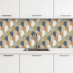 Harmonie - Patroon - Kleurrijk keuken achterwand 2 middel 871 -3d