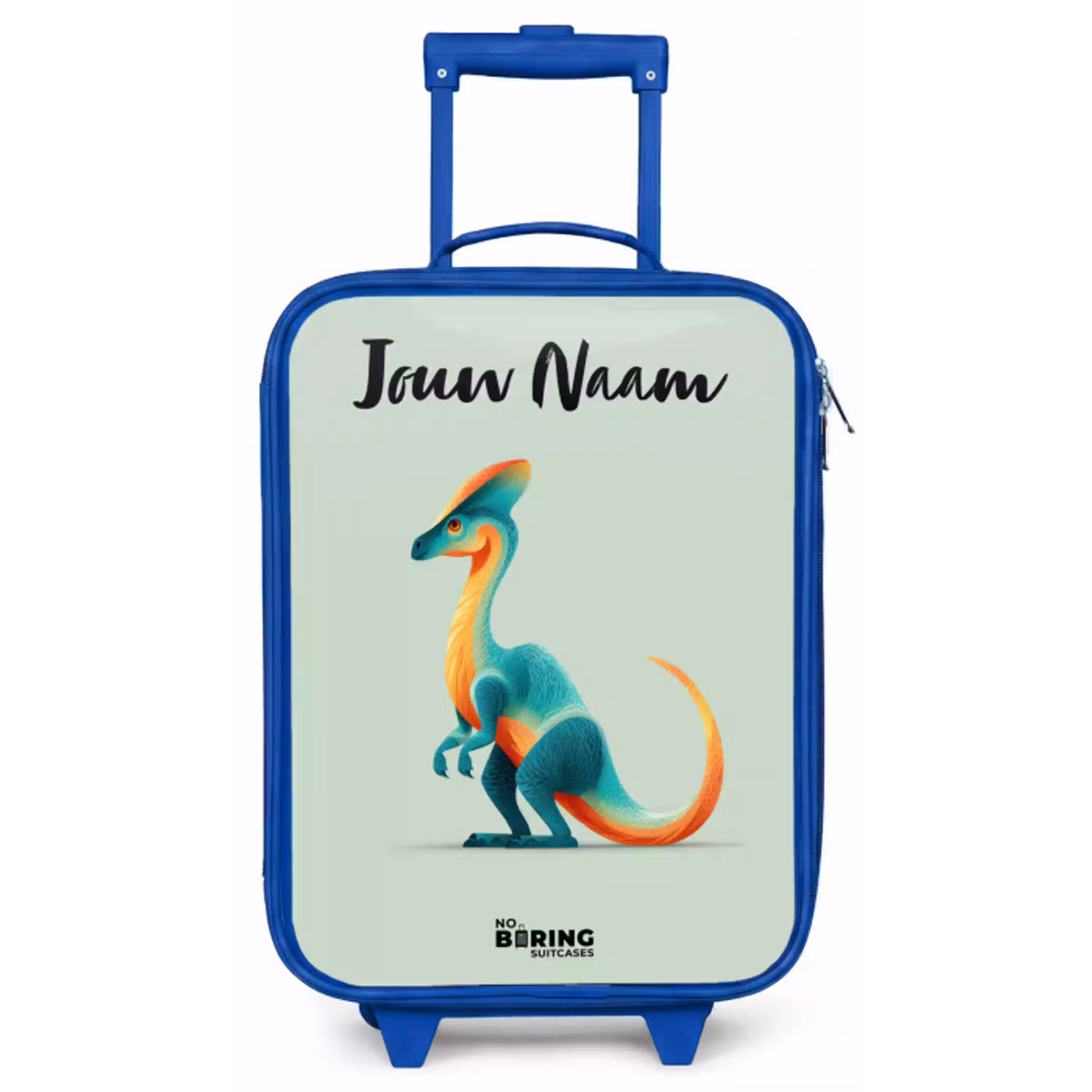 Dino - Blauw - Dier Kinderkoffer - Blauw klein -zz3dotto
