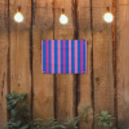 Modern - Optisch - Roze tuinposter los doek klein 239 -sfeer1