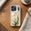 Tulpen - Wit - Bladeren Telefoonhoesje iPhone 17 Pro klein -sfeer1