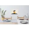 Zwarte boom - Gouden cirkel - Heuvel Muursticker klein -eettafel