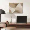 Retro - Geometrische lagen - Aardetinten PET vilt klein -sfeer5
