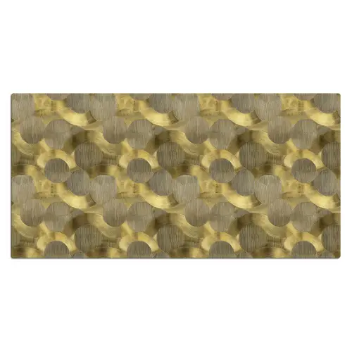 Modern - Geometrisch - Goud Muismat XXL klein 681 -3d_leeg