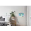 Glas - ijsblokjes - Citroen textielposter latten blank klein -woonkamer