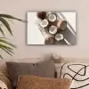 Kokosnoten - Bruin - Shaduw canvas 2cm klein -sfeer1