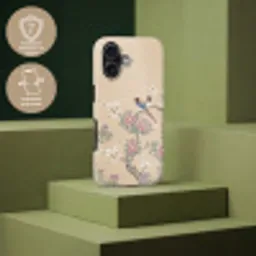 Bloemen - Vogels - Bloemen Toughcase MagSafe Apple iPhone 17 klein -USP_PrintM_FR