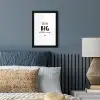 Quotes - Dream big little one - Spreuken - Baby - Dromen fotolijst zwart zonder passe partout klein -sfeer3
