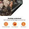 Bloemen - Bladeren - Donker - Patroon Inductie beschermer vinyl 3mm klein 276 -zzzzzzz-td-onderkant