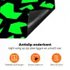 Zwart - Neon - Groen - Patroon Inductie beschermer vinyl 3mm klein 276 -zzzzzzz-td-onderkant