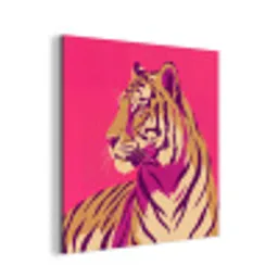 Tijger - Modern - Neon aluminium wit klein -3d