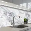 Wervelende - Grijsstructuur - Marmer - Wit keuken achterwand 2 middel 871 -3d_schuin