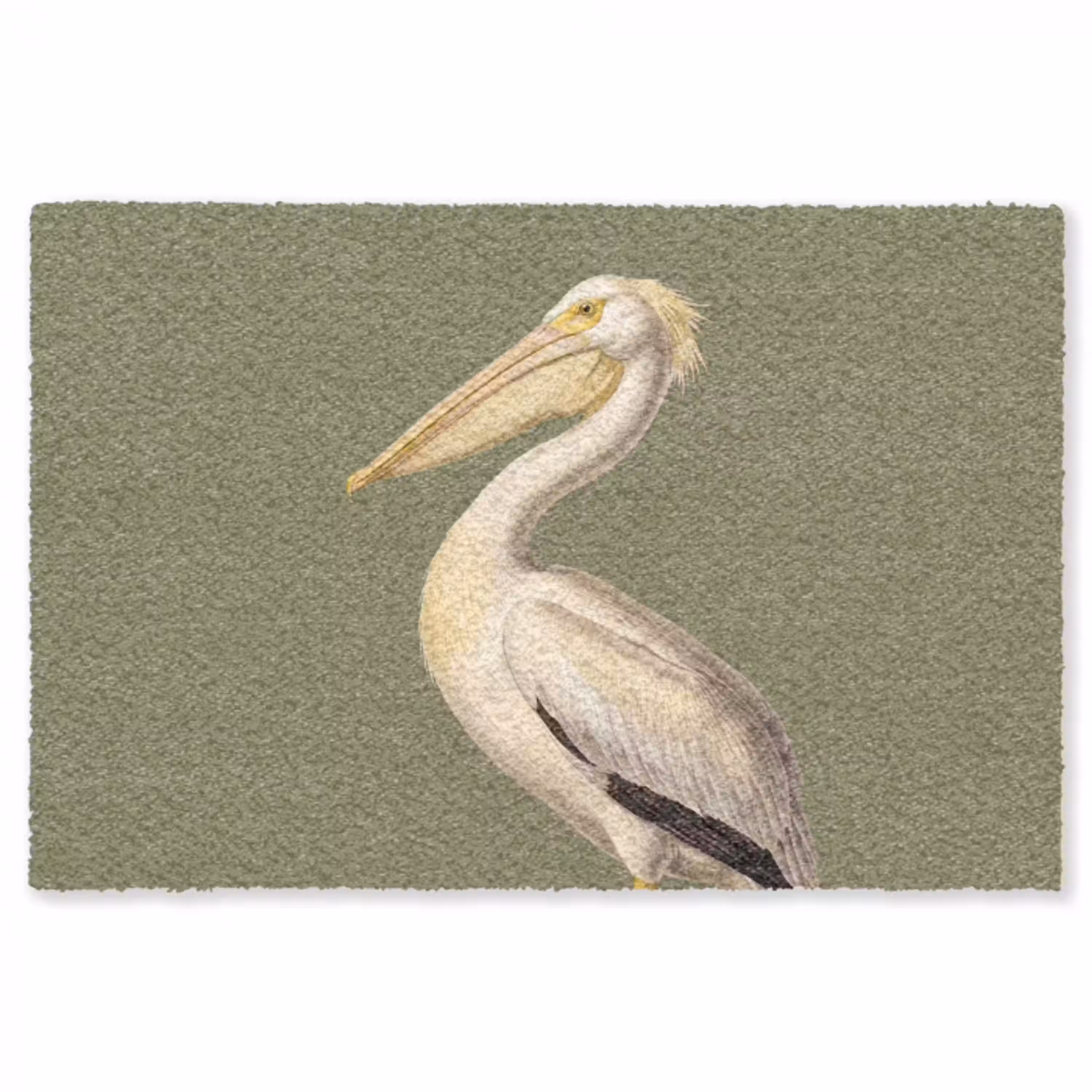 Pelikaan - Wit - Vogel - Klassiek - Natuur Vloerkleed Rechthoek klein -3d