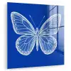 Vlinder - Wit - Getekend - Stippen plexiglas 5mm klein -zzzproduct_nieuw