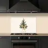 Kerstboom - Kerst - Merry Christmas - Beige keuken achterwand spatscherm klein -sfeer1