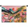 Rivier - Diepte - Bloemen Wandkleed katoen klein -zz3d