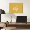 Citroenen - Illustratie - Minimalistisch - Geel PET vilt klein -sfeer5