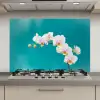 Orchidee - Bloemen - Plant - Wit - Paars keuken achterwand spatscherm klein -3d_website