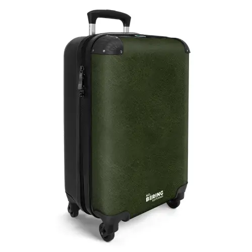 Lederen look diep groen NBS - Handbagage koffer - Kinderen Unisex middel -productfoto_3d