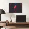 Flamingo - Roze - Neon - Licht PET vilt klein -sfeer5
