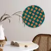 Groen - Disco - Patroon Wandcirkel plexiglas klein 852 -sfeer4