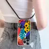 Bladeren - Vormen - Abstract - Kleurrijk Hoesje iPhone 16 Pro Max met koord klein -sfeer5