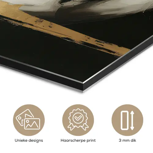 Ogen - Gezicht - Goud - Strepen aluminium wit klein -closeup_NL