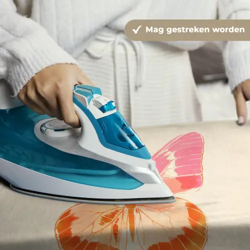 Oranje - Vlinder - Minimalistisch Wandkleed katoen klein -sfeer9