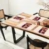 Geometrisch - Cirkels - Rood Placemat vinyl groot -zzsfeer4_Kitchenyeah-website