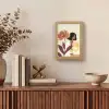 Vrouw - Minimalistisch - Bloem Light Box met kabel (Tafellamp) klein -sfeer2