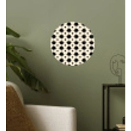 Stervormen - Geometrisch - Zwart Wandcirkel behangsticker klein 186 -sfeer2