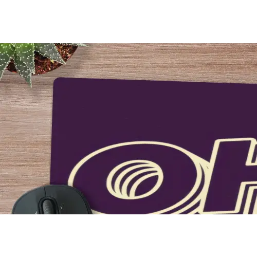 Oh hi - Paars - 3D muismat rubber klein -closeup
