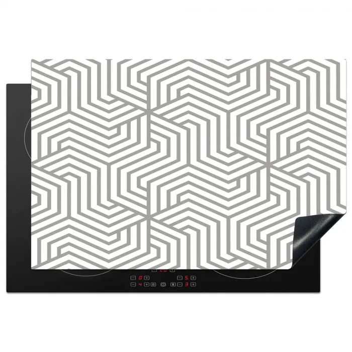Lijn - Design - Geometrie - Patroon Inductie beschermer vinyl 3mm klein 276 -3d